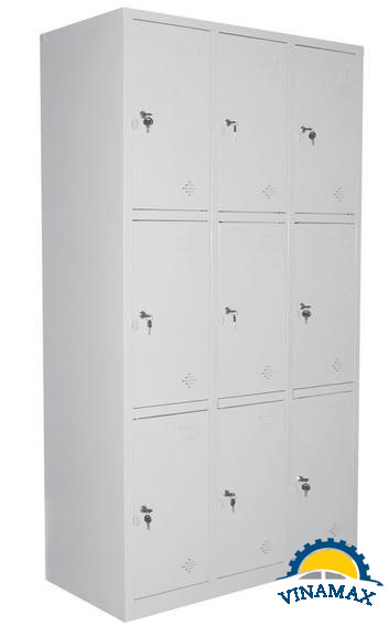 Tủ sắt để đồ nhân viên 9 ngăn